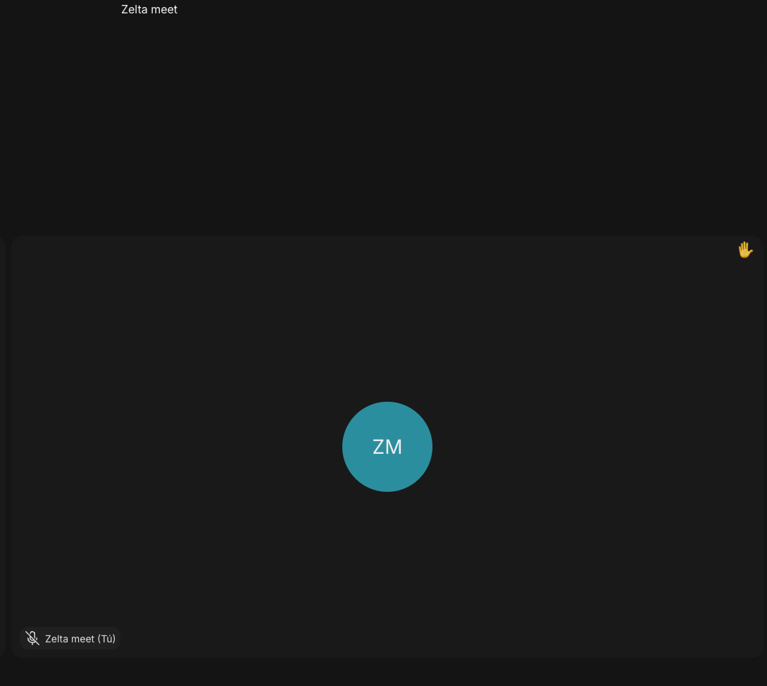 Participante con mano levantada