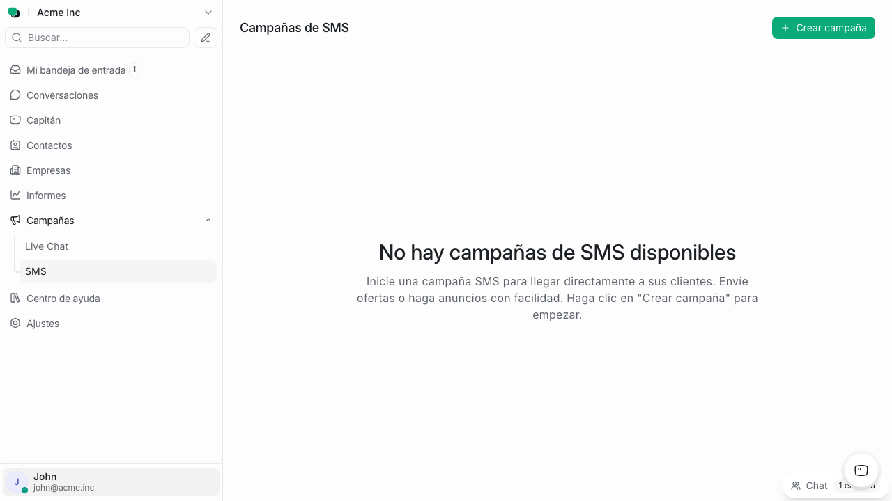 Estado vacío limpio